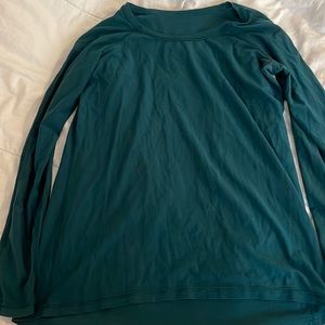 Dark green lululemon long sleeve shirt